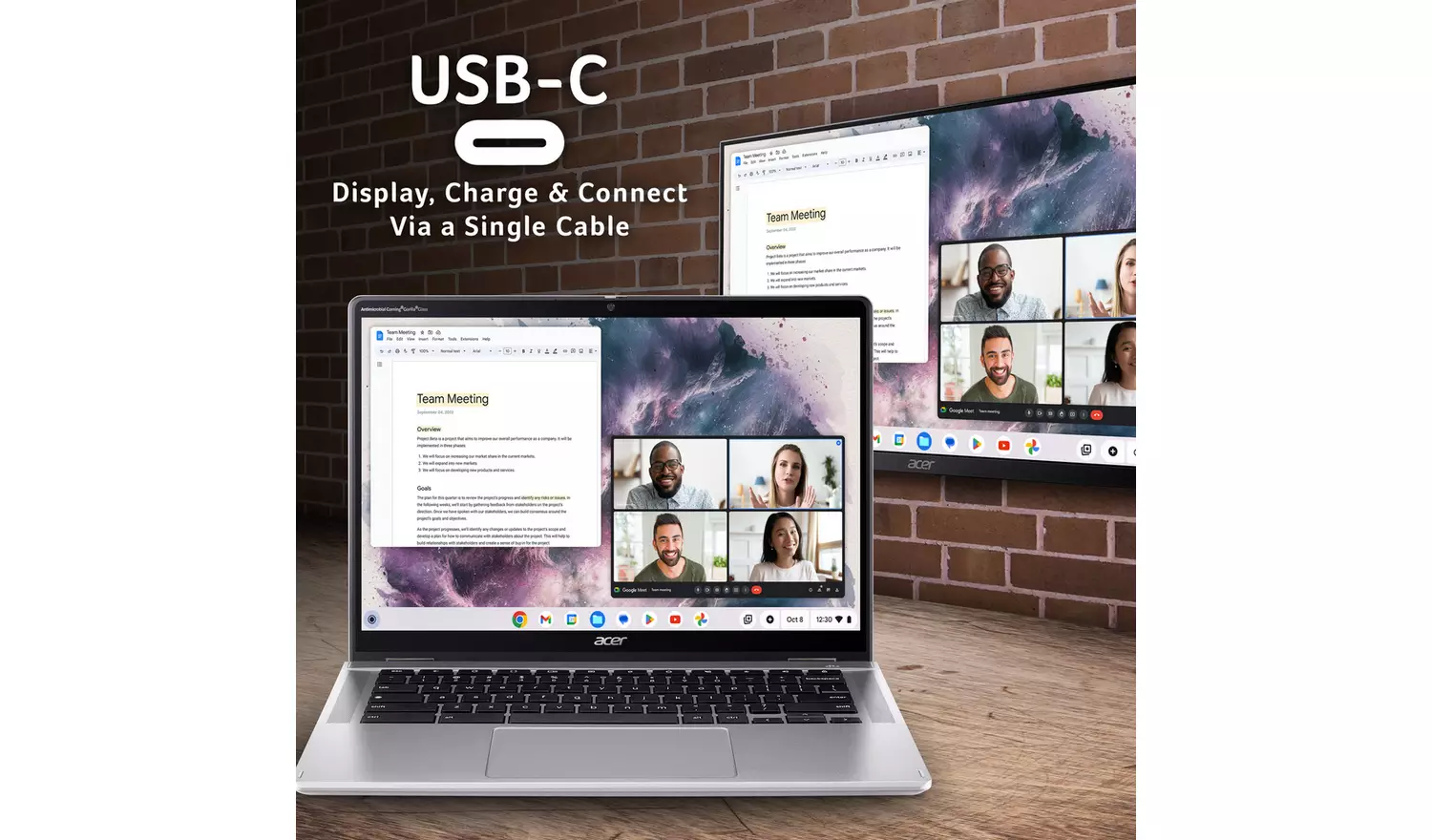 Acer Spin 314 14in Intel N100 4GB 128GB Touch Chromebook - Image 7