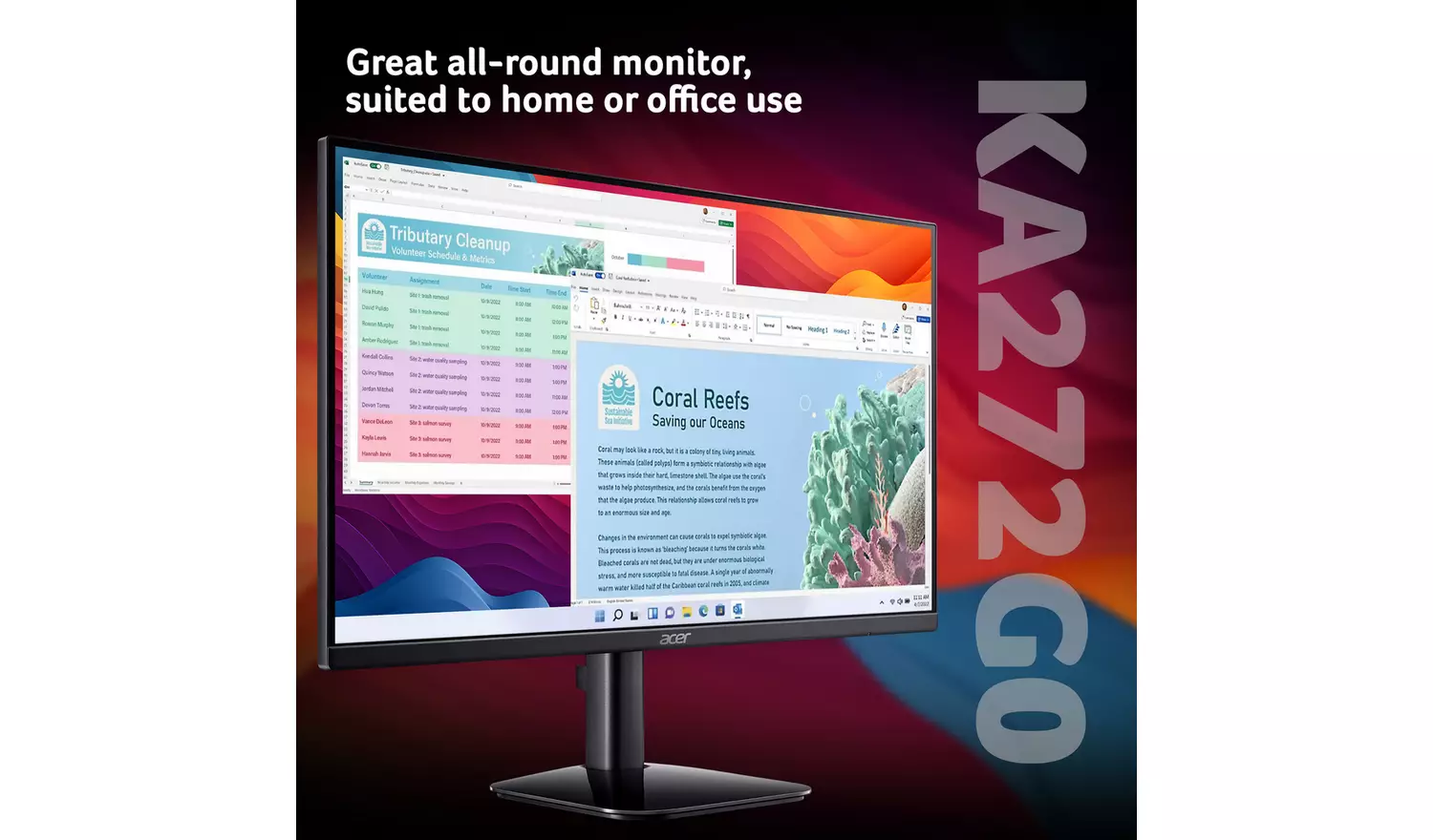 Acer KA272 G0 27in 120Hz FHD - Image 3